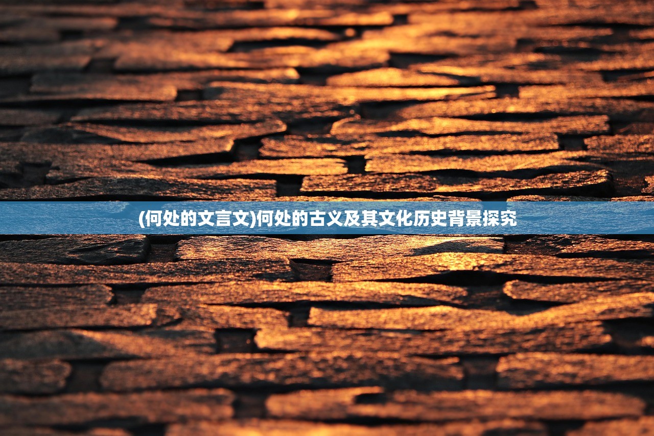 (何处的文言文)何处的古义及其文化历史背景探究